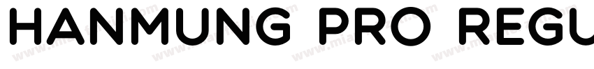 HANMUNG PRO Regular字体转换